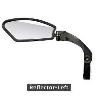 ThinkRider Bike Szeroki zakres Odblask szczerbinki Regulowany lewy skuter E Lusterko rowerowe Kierownica rowerowa Lusterko wsteczne