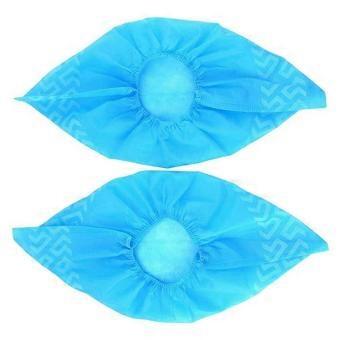 Non-Woven Shoes Cover Blue compatible with Shoes Use 100Pcs Anti-Slip Protector
