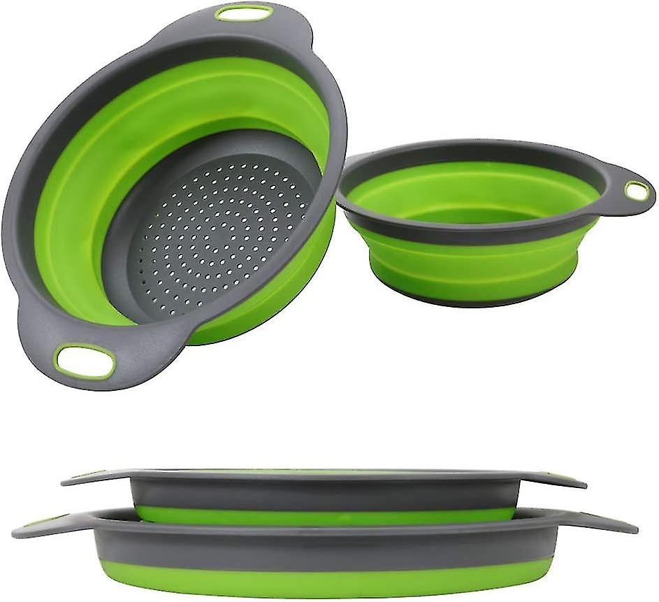 2pcs Foldable Silicone Kitchen Filters Space-saving