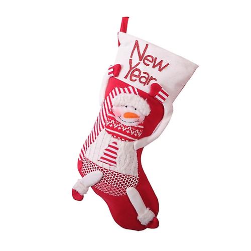 Large Christmas Socks Gift Bag Christmas Decoration Candy Socks, Style:dancing