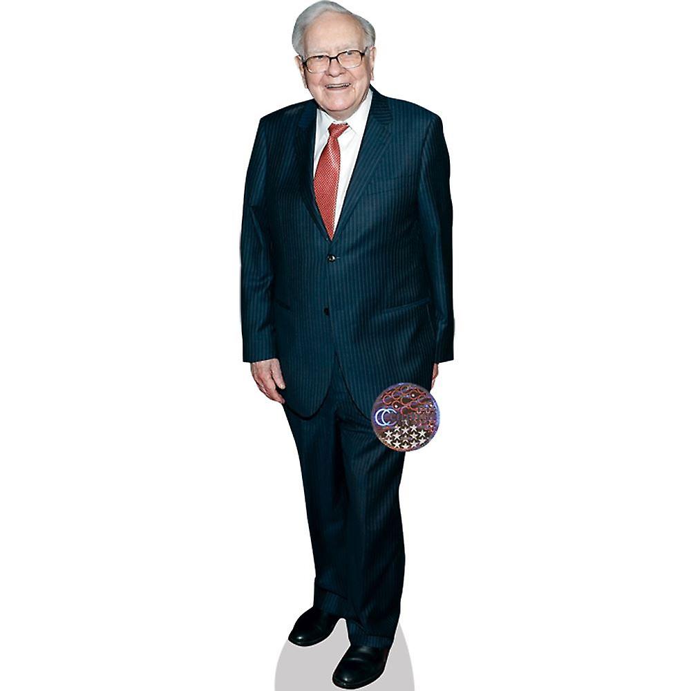 Warren Buffett Cardboard Cutout (life size OR mini size). Standee. Stand Up.