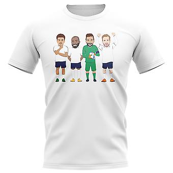 Tottenham Players Illustration T-Shirt (White)