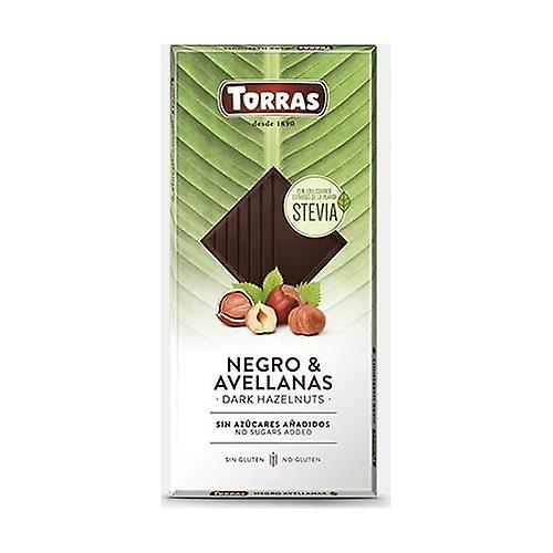 Stevia dark chocolate hazelnuts 125 g (Hazelnut - Chocolate)