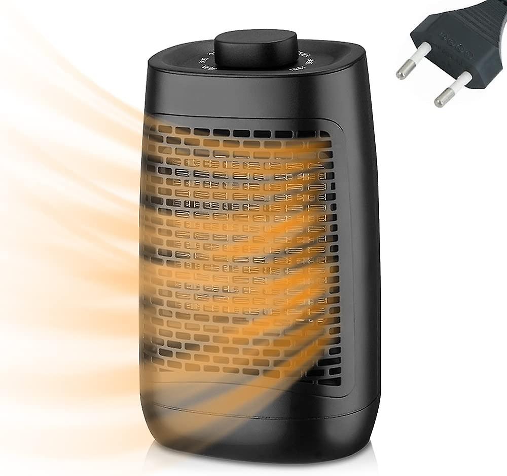 Mini outlet heater, black