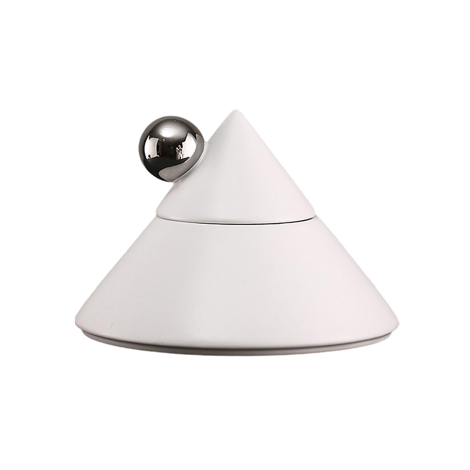 Creative Ceramic Storage Jar Cone Ornement Table Centre de table Home Decor Blanc