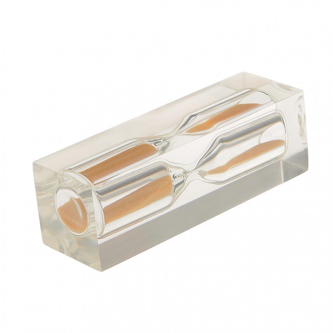 Clear Acrylic Teeth 3 Minute Game Teaching Sandglass Brushing Timer Black