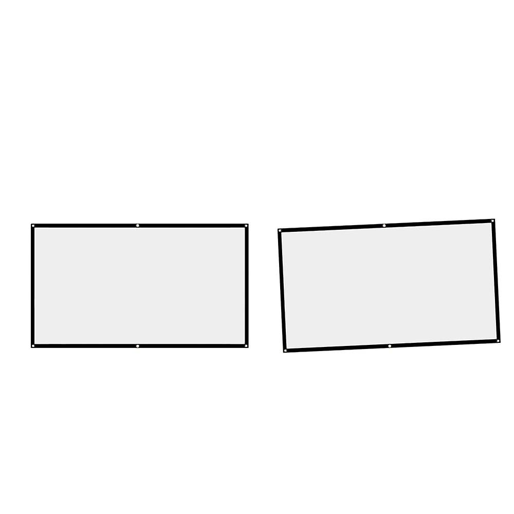 2pcs Foldable 16:9 Home Theater Movie Projection Screen