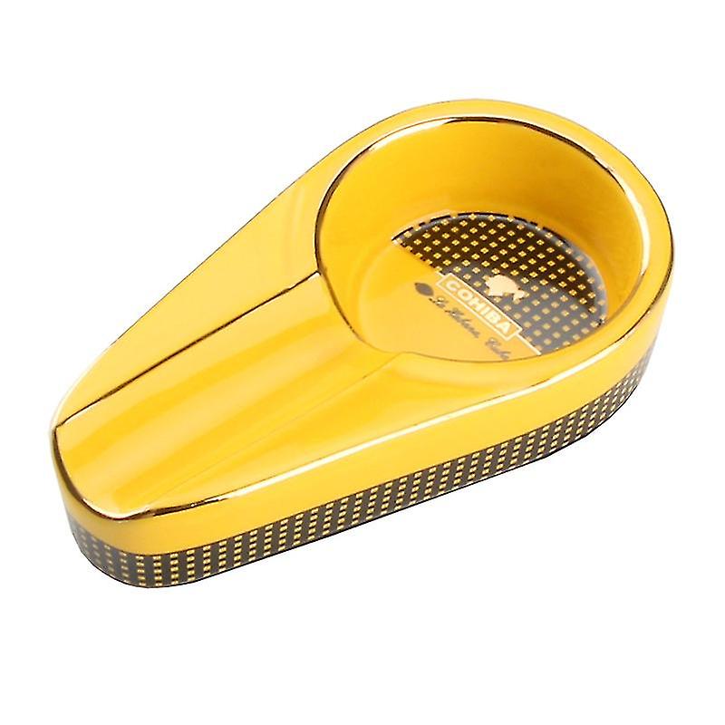 Posacenere per sigari Posacenere portatile a fessura singola In ceramica