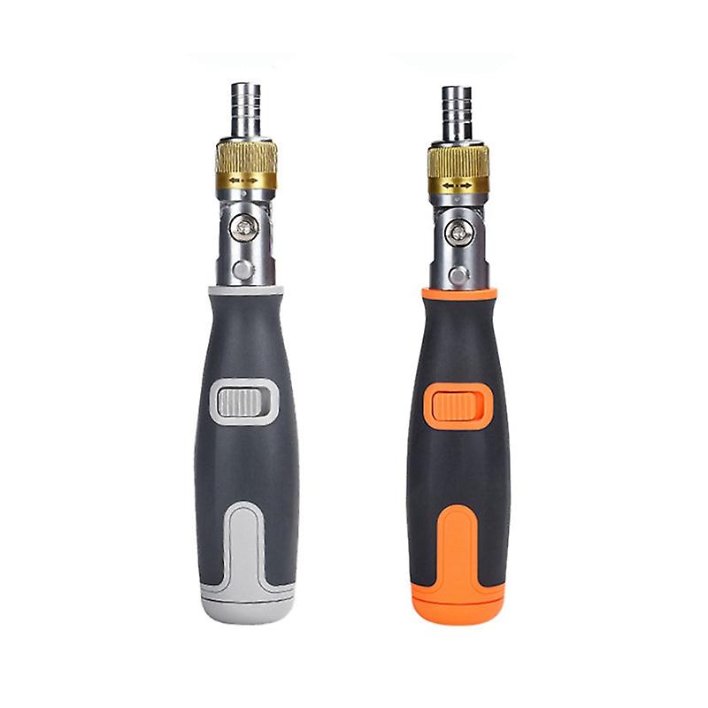 Bidirectional Ratchet Deformation Multi-angle Special-shaped Screwdriver 10-in-1 Screwdriver Set Orange