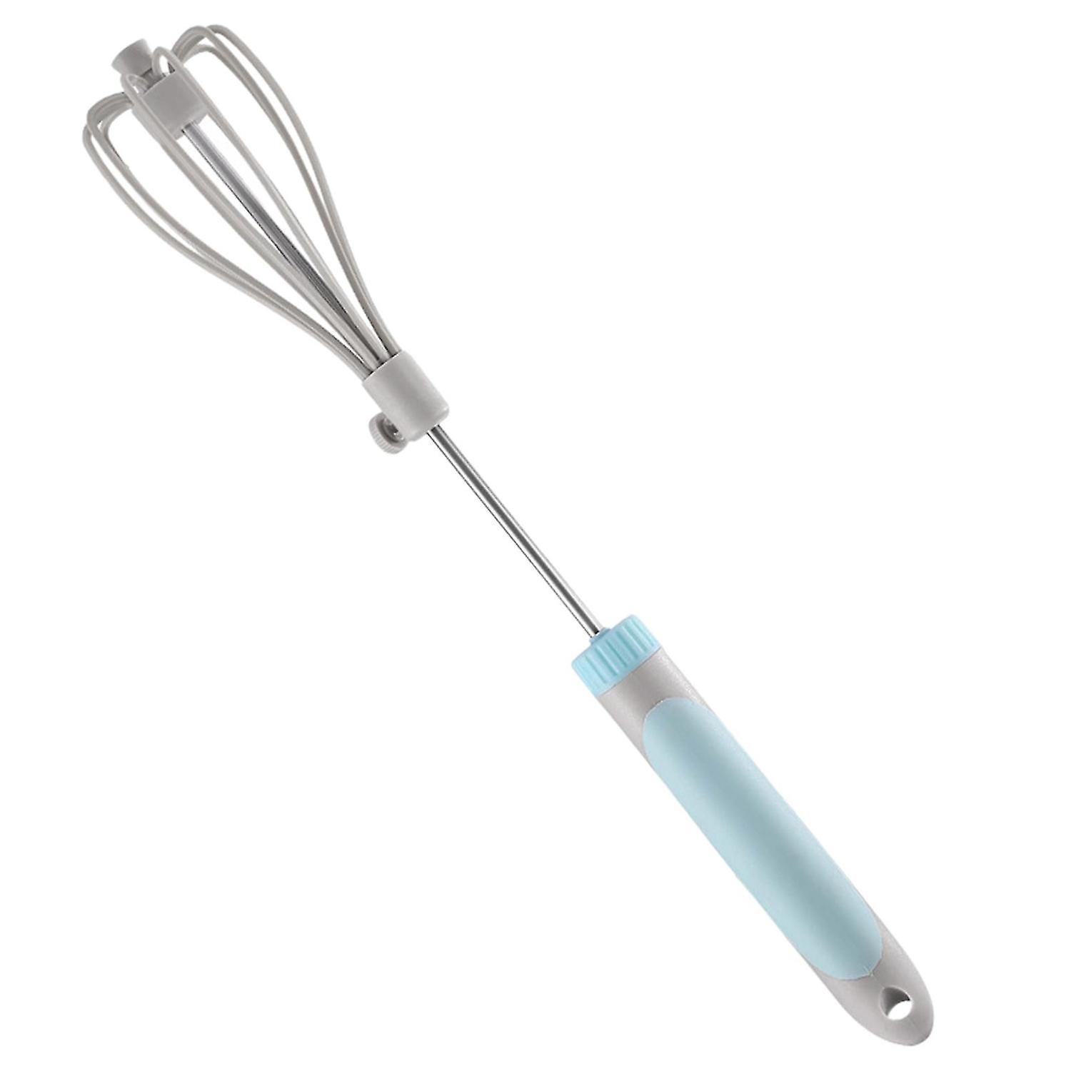 Adjustable Egg Beater Semi-automatic Rotary Egg Whisk Manual Blender For Home