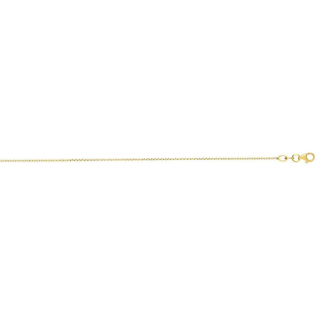 Colar com pingente de 45 cm (18 polegadas) em ouro amarelo 18k para mulheres - 1,7 gramas
