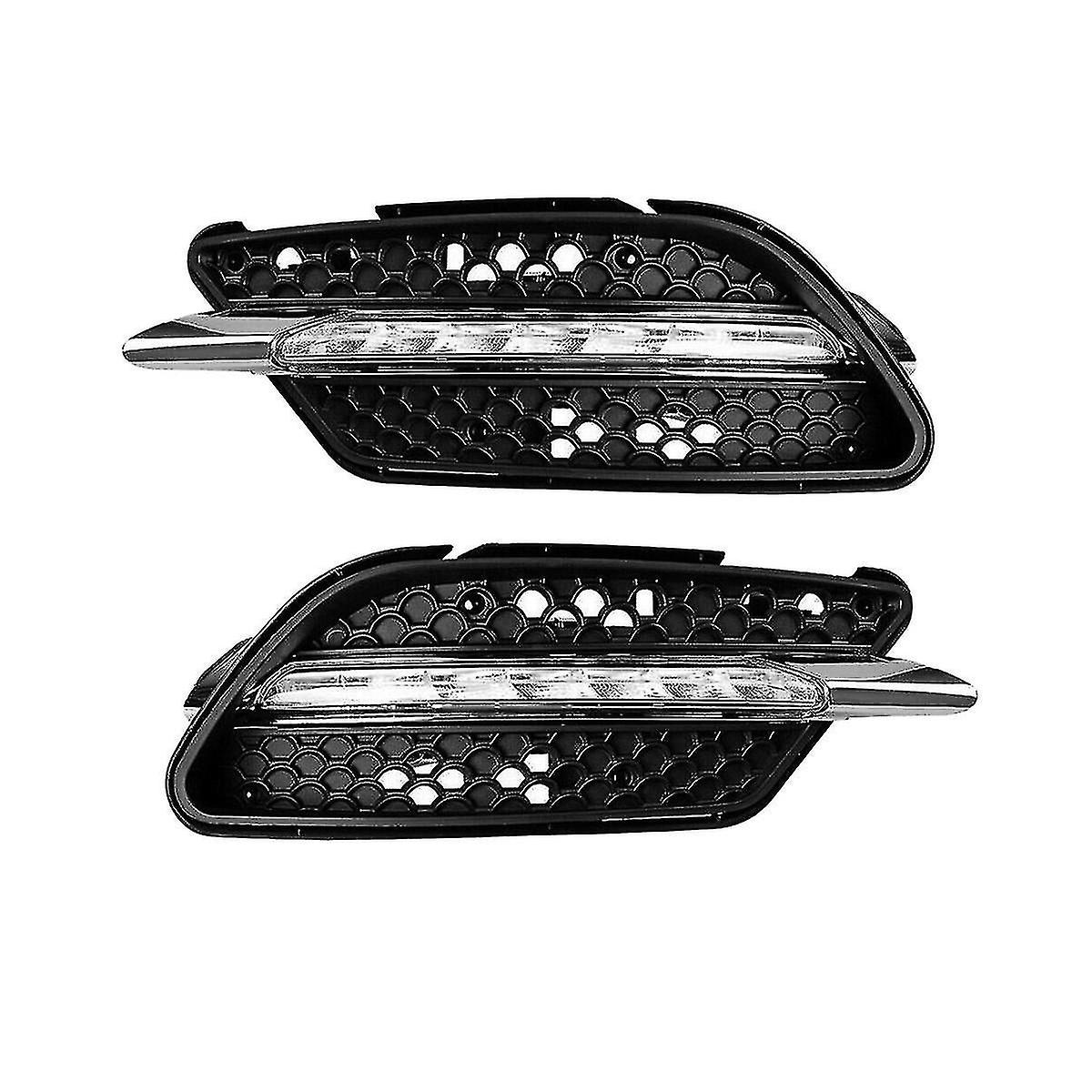 1Pair Led Fog Lamp Drl Daytime Running Light For W204 C Class C300 2008-2011