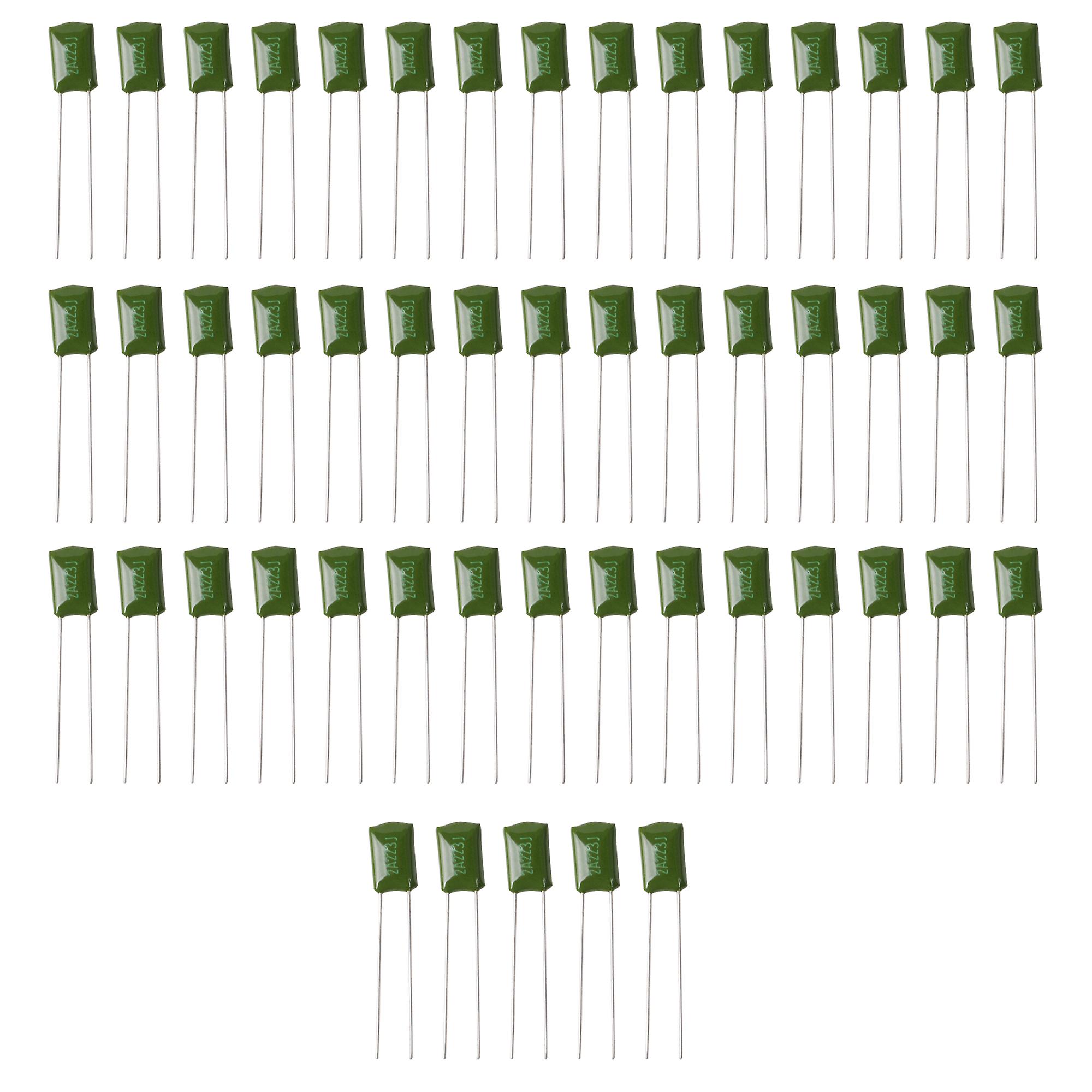 50 PCS 2A223J Polyester film capacitors 100V 0.022U