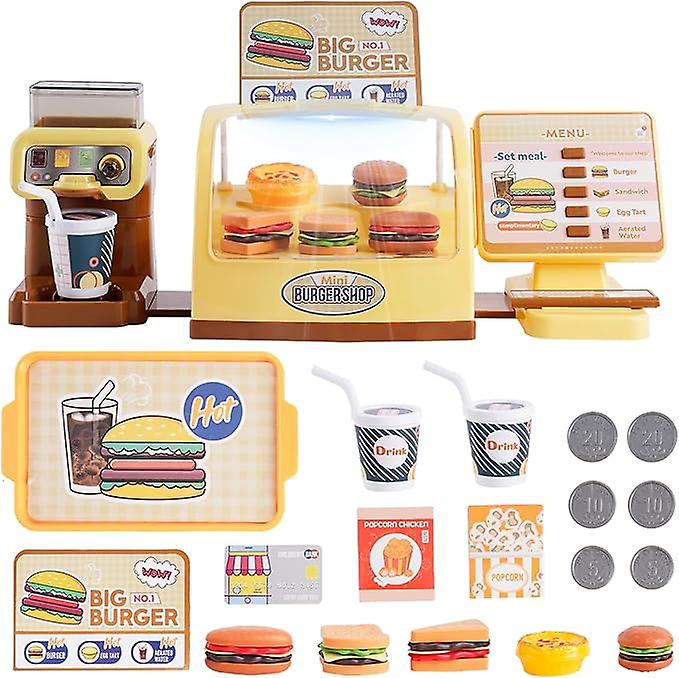 Nuovo Giocattolo Registratore di Cassa Per I Bambini Giocare Registratore di Cassa Giocattoli Play Store Cibo Fingere Giocare Set Regali Per Le Ragazze Ragazzi