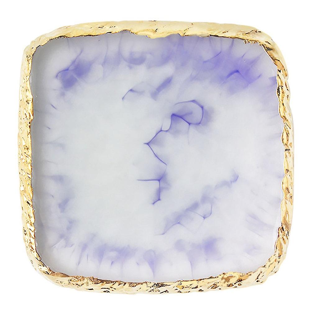 Ouzhan Square Shape Resin Nail Painting Drawing Display Plate Gel Polish Pigment Holder