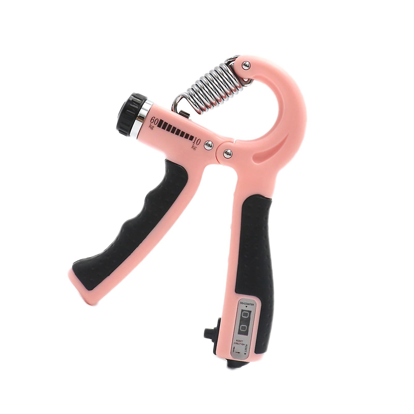 Adjustable Pink Forearm Strength Trainer Hand Grip for Arthritis