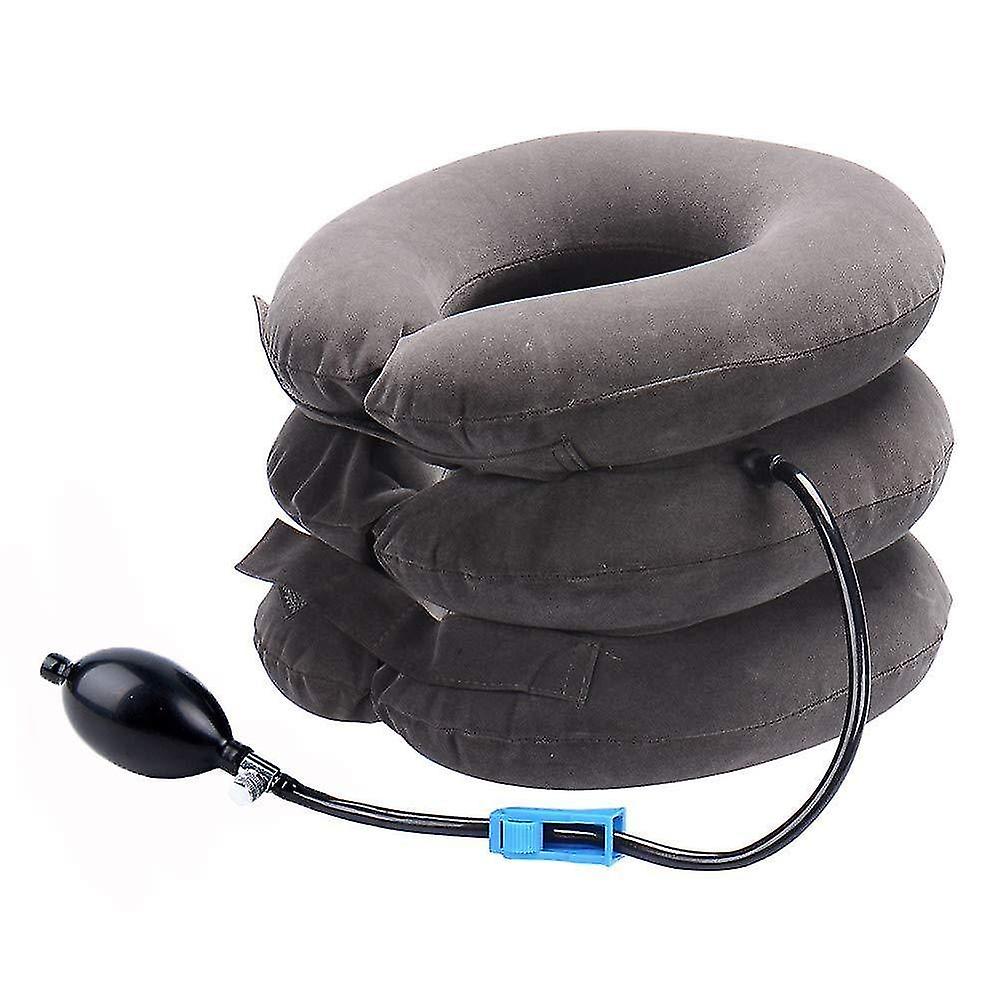 Thickened PVC Nedan single tube inflatable home cervical traction device portable three-layer full v