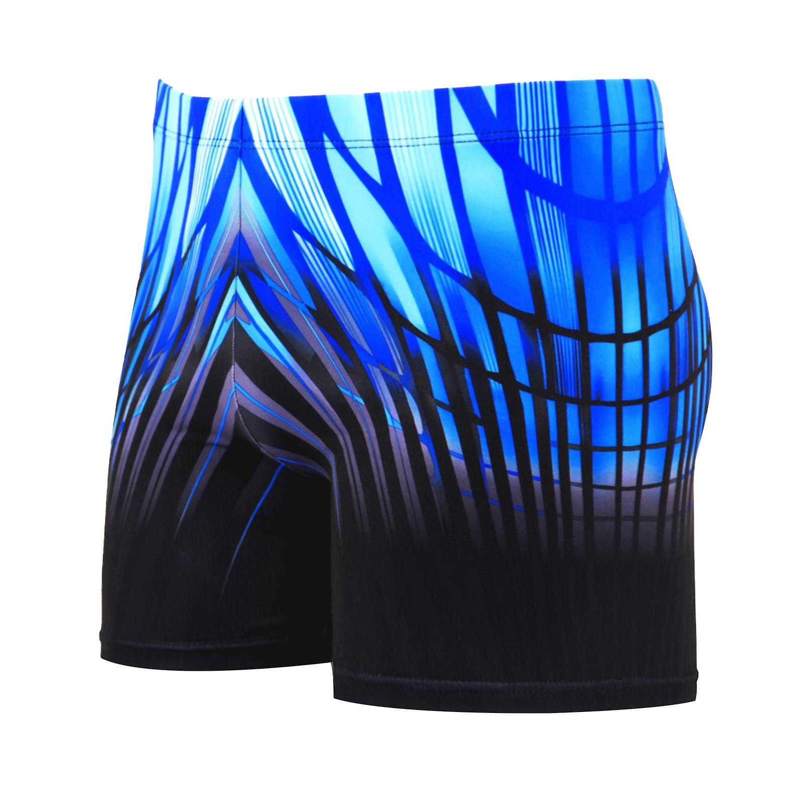 Men's Rash Guard Swim Shorts Quick-Dry Training Swimsuits Competition Swim Suit