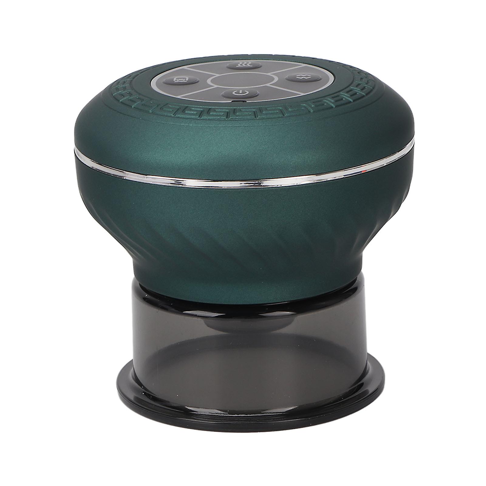 Smart Dynamic Cupping Cellulite Massager 12 Suction Levels Red LED Vacuum Gua Sha Massager Green 