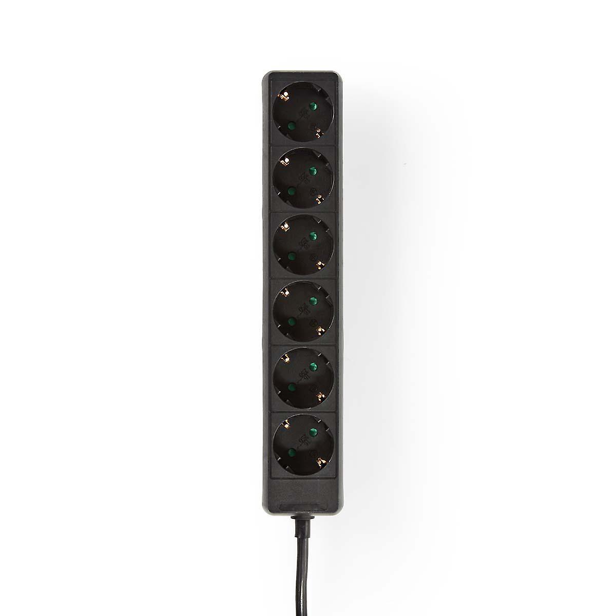 Branch contact | Grounded Plug / Type F (CEE 7/7) | 6-Way | 1.50 m | 3680 W | 16 A | Type of grounding: