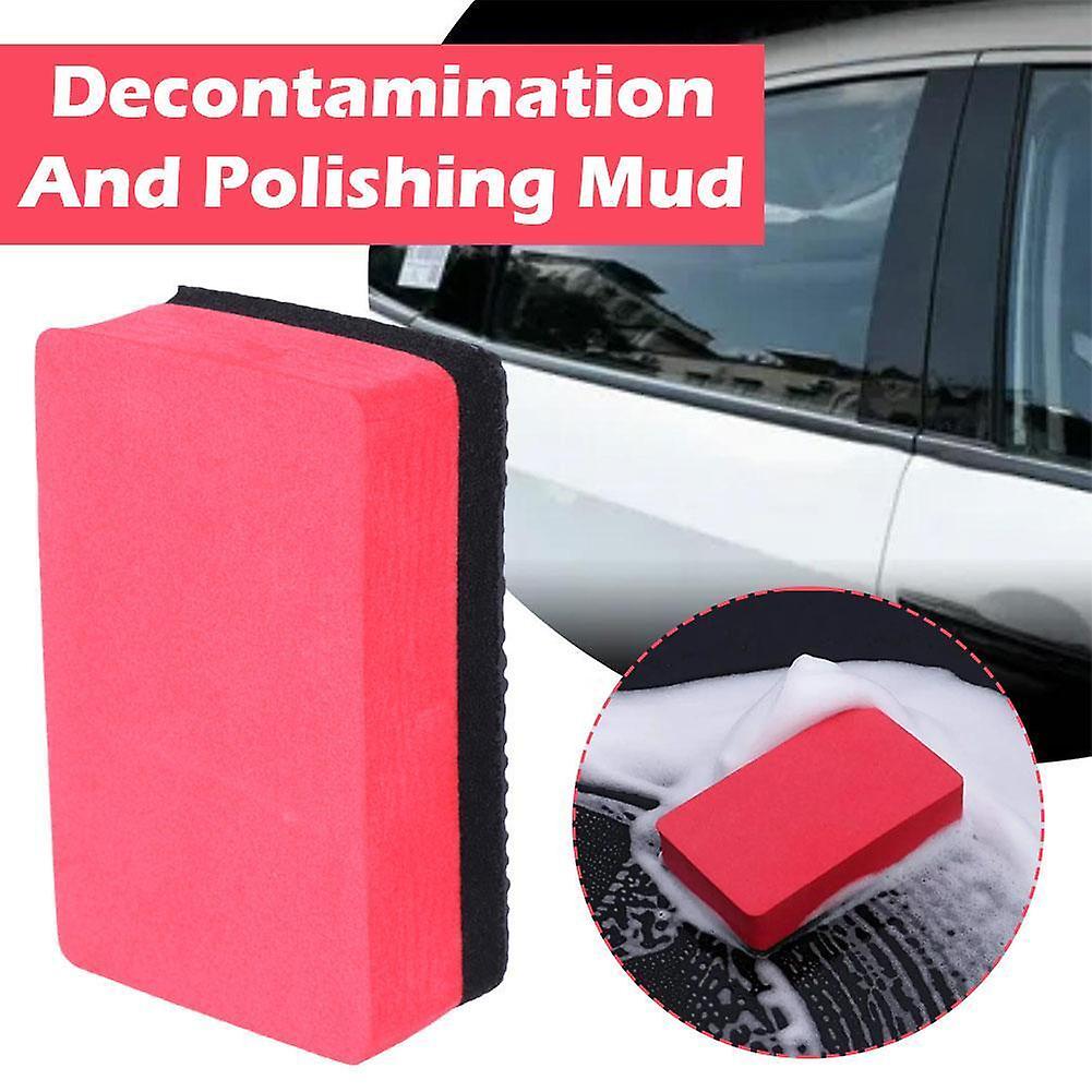 Clay Sponge Bar Detaljering Magic Car Pad Block Rengjøring Glatt viskelær Voks Polish