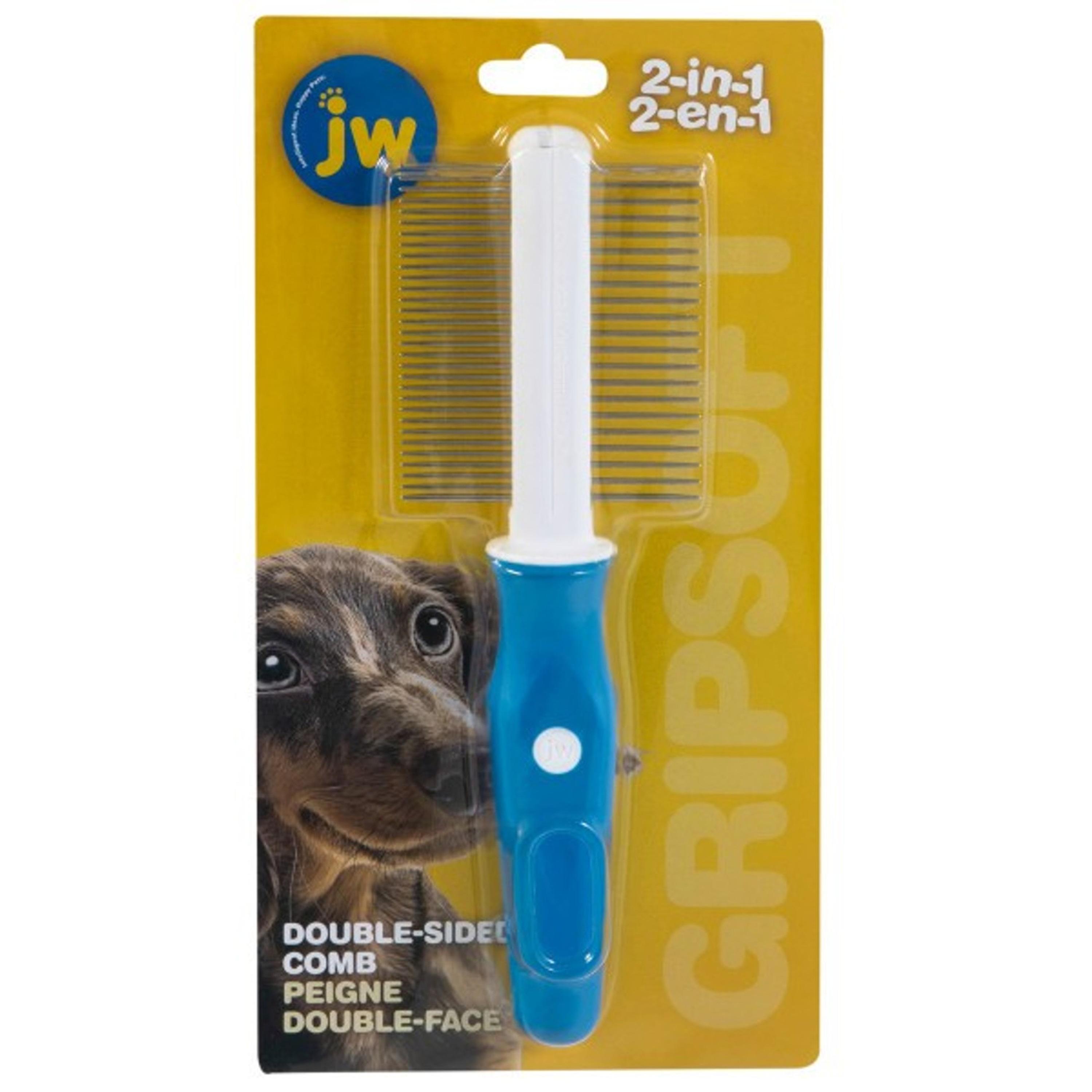 JW Gripsoft Grooming Double Sided Comb Dog Brush Dog Grooming