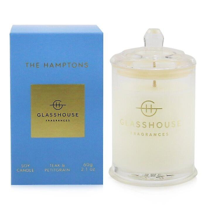 Glasshouse Triple Scented Soy Candle - The Hamptons (teak & Petitgrain) 60g/2.1oz
