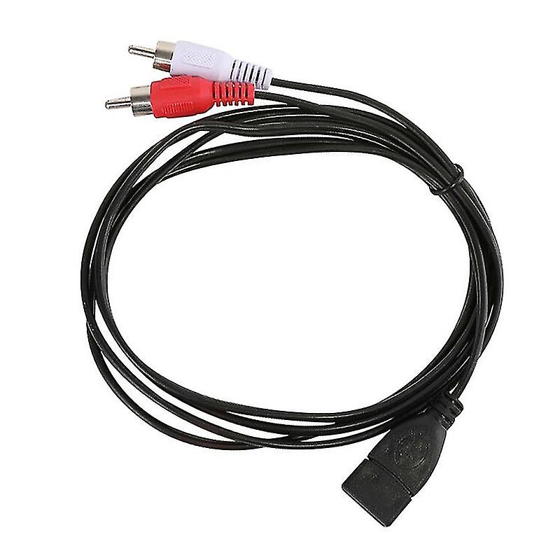 1.5m USB A enchufe hembra a 2 Rca macho plug audio video extensión cable cable