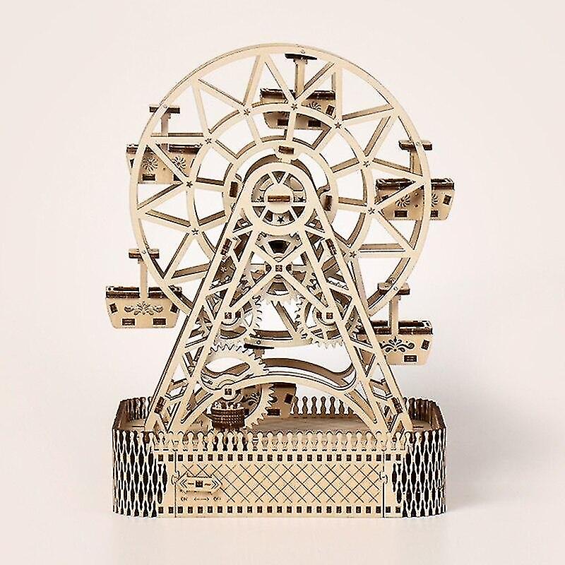 Jigsaw Puzzles Mechanical Sky Wheel Wooden Puzzle Interactive For Teenager Toddler Early Learning Brain