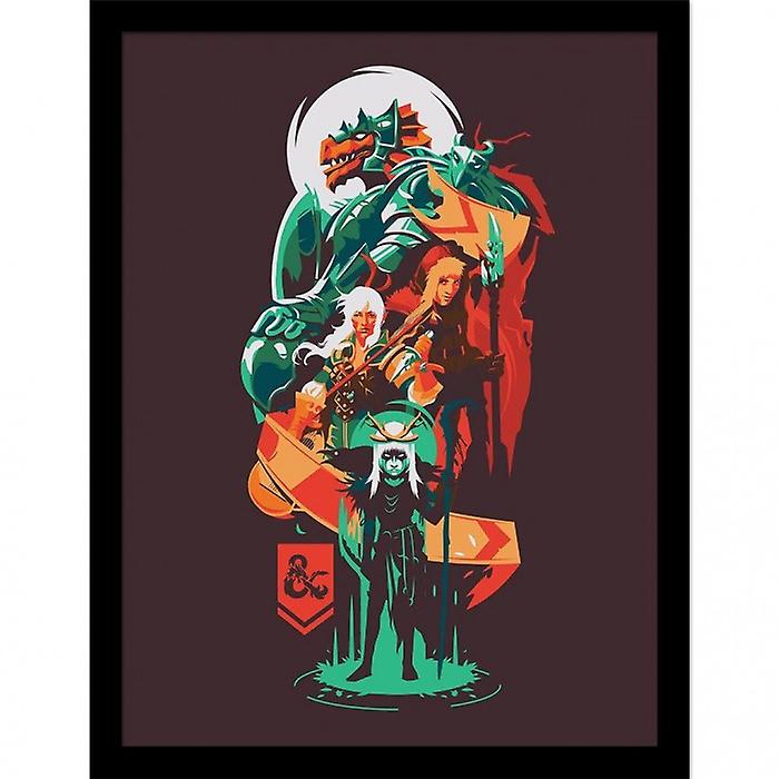 Dungeons & Dragons Adventuring Party Framed Poster