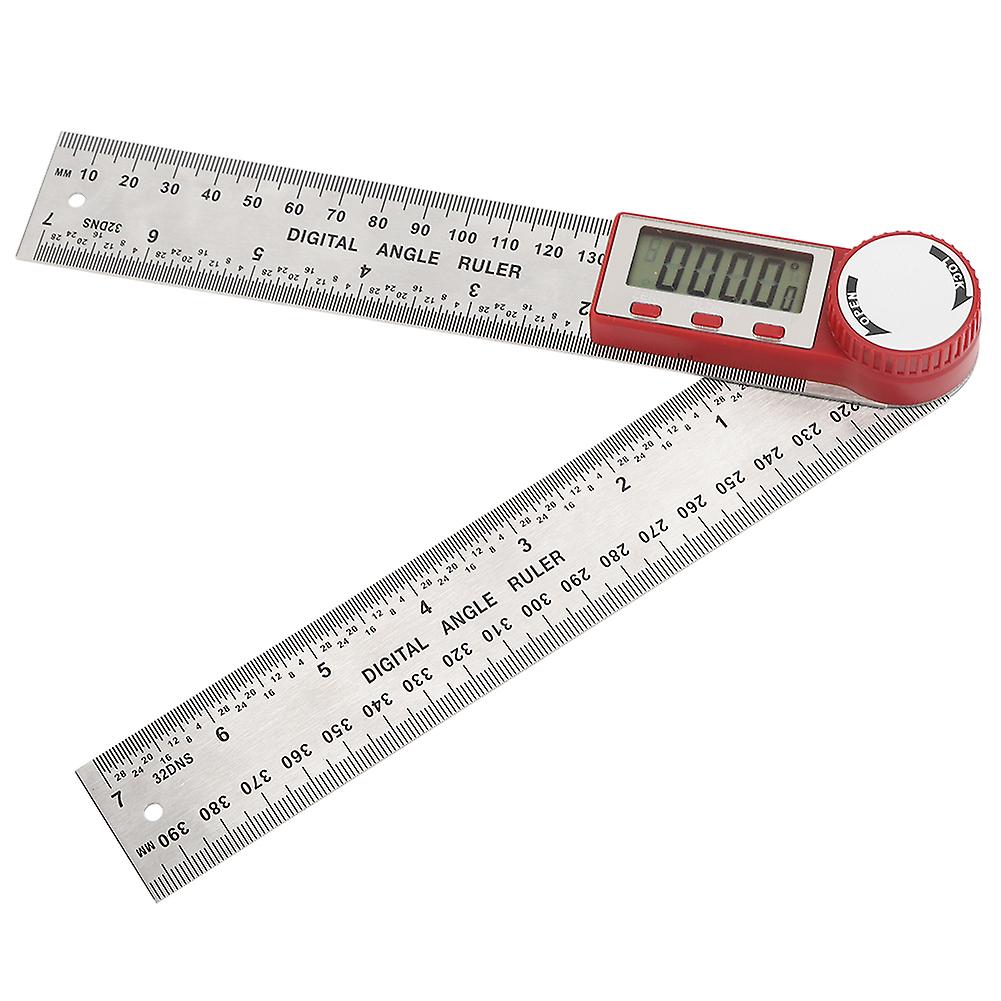 Qukaim Ruler Stainl Steel Electronic Digital Angle Measuring Tool, 360 Degree Protractor Ruler, 0-200mm, Precision Measurement Tool for Angles and
