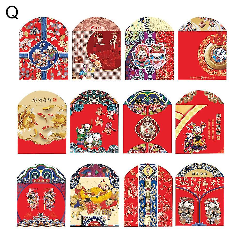 12Pcs Duck Mouse Chinese New Year Spring Festival Red Envelopes Packet Pocket