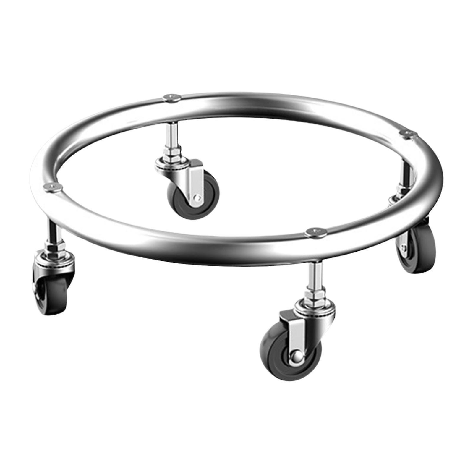 ガスボンベベースガスタンクホルダーキッチン用ガスタンクスタンド屋外シルバーブレーキなし30cm