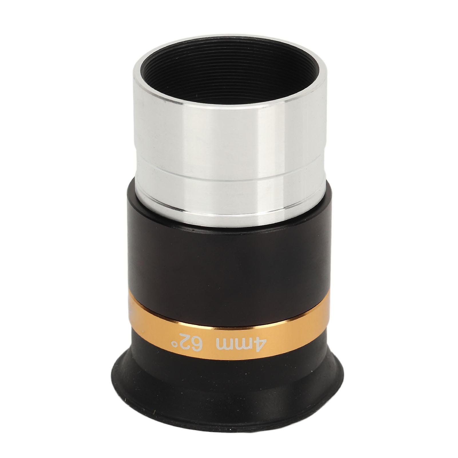 62° Wide Angle Aspheric Eyepiece 4mm Focal Length Clear Image 1.25 Inch Aspheric Telescope Eyepiece for Bright Object Observation