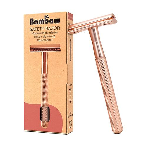 ローズゴールドステンレススチールカミソリ1ユニット