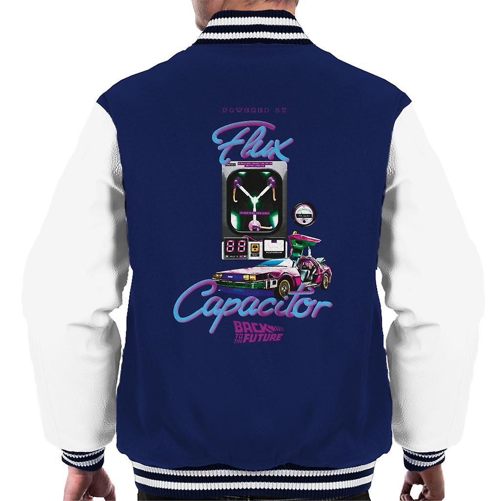 Back to the Future Flux Capacitor 3D Men's Varsity Jacket