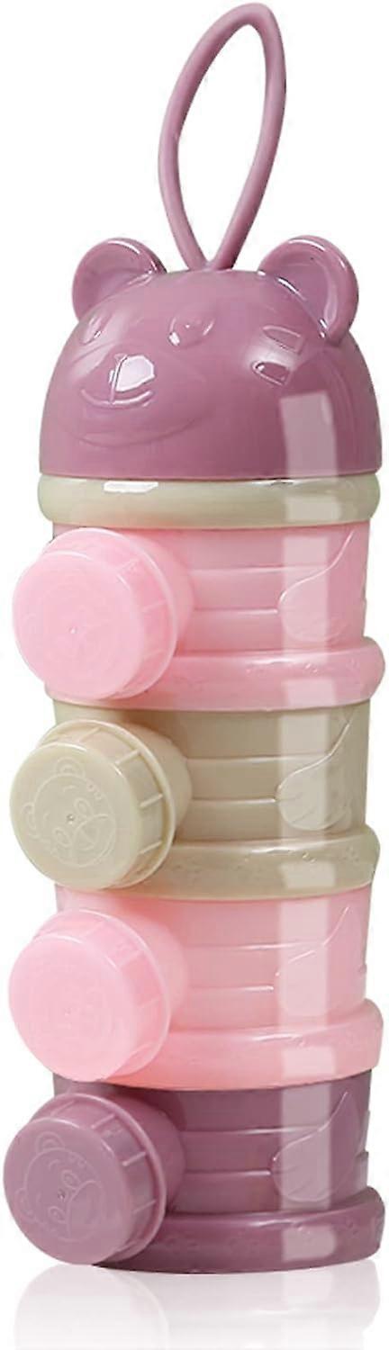 Portable 4 tier children's baby storage container, stackable jar, 240