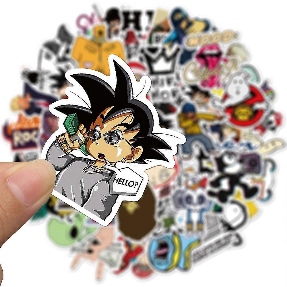 100 Adesivi Dragon Ball In Vinile | Per Laptop, Borraccia, Skateboard E Auto | Impermeabili E Riposizionabili | 6-8 Cm