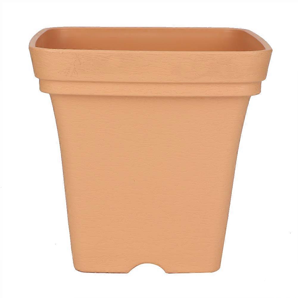 Durable Plastic Flower Pot Garden Plant Grow Container (Without Holder)