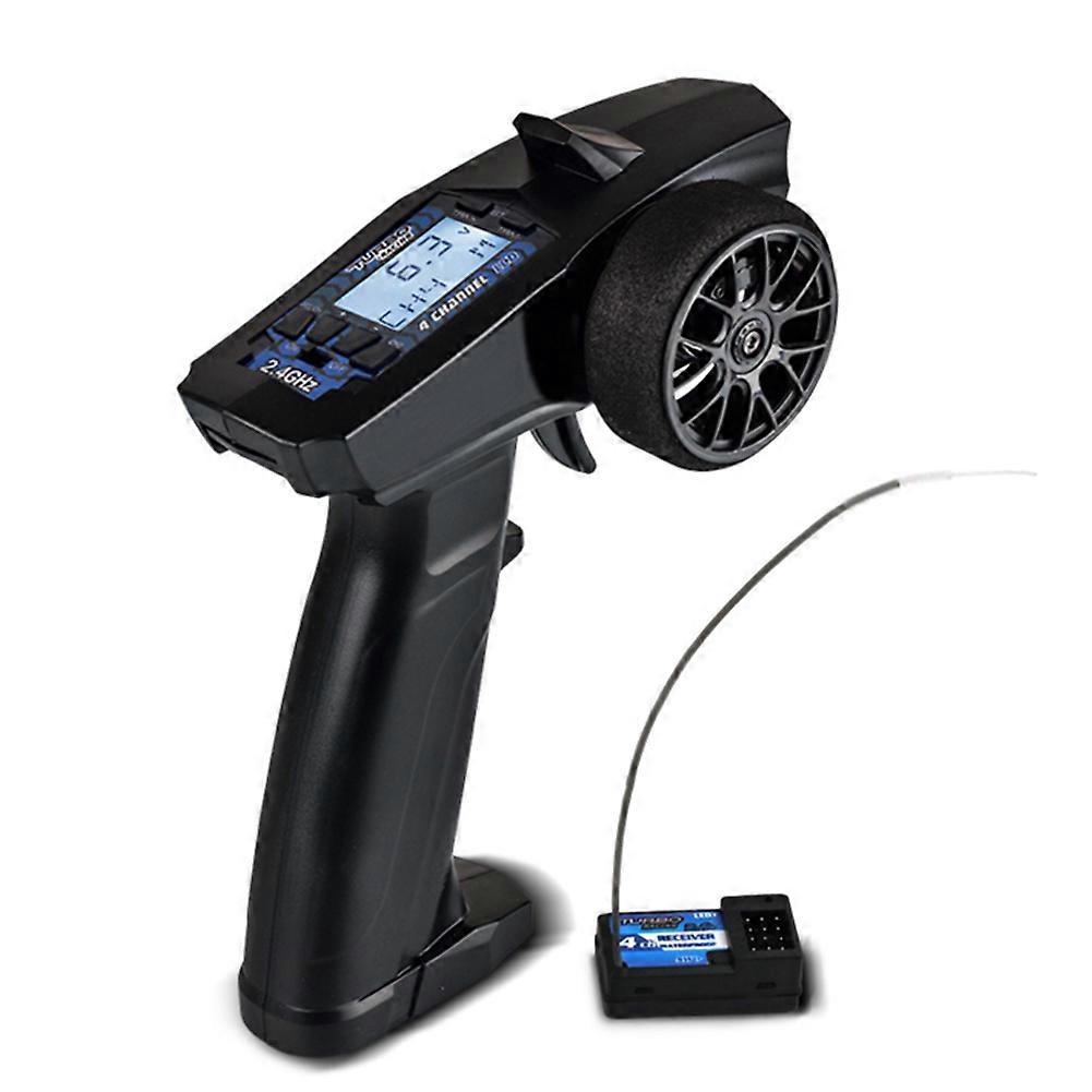 Turbo 2.4G 4CH Remote System Lcd Display Radio Transmitter Afstandsbediening met Ontvanger voor RC Auto