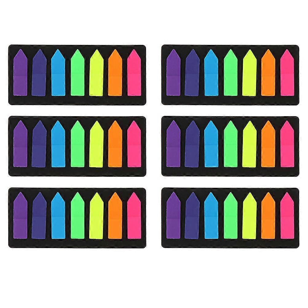 6Sets Multipurpose Memo Stickers Sticky Pads Self-stick Notepads Books Labels