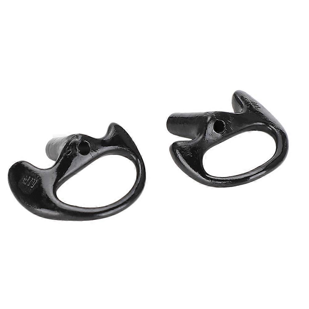 استبدال قالب الأذن المريح من هلام السيليكا الأسود لمعظم مجموعة الصوت لفائف الأنبوب (متوسط)