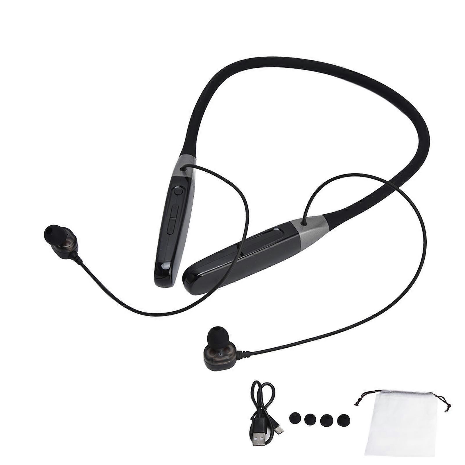 Wireless Hang Neck Type Earphone with 32G Memory LED Display Stereo Hanging Neck Headset