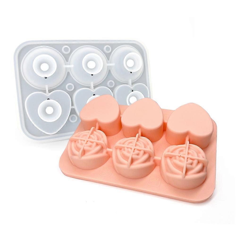 Rose and Diamond and heart ice hockey machine, easy to release ice mold, suitable for home, bar and restaurant