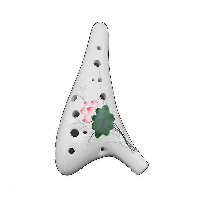 Ocarinas 12 Hole Chinese Style Ocarina Graceful Shape Pottery Ocarina In Alto C