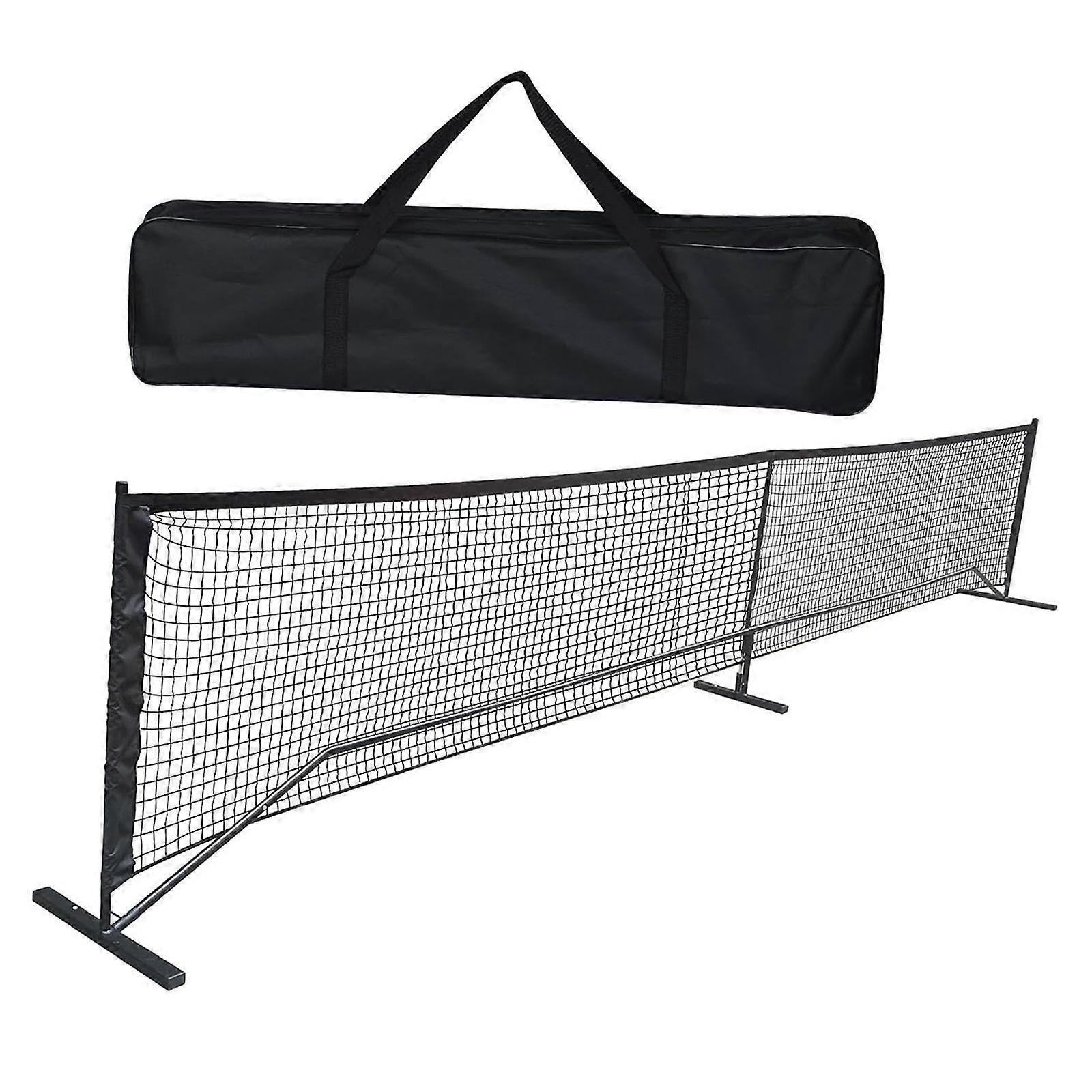 Portable Pickleball Net Set with Bag Mesh Net for Backyard Public Playground