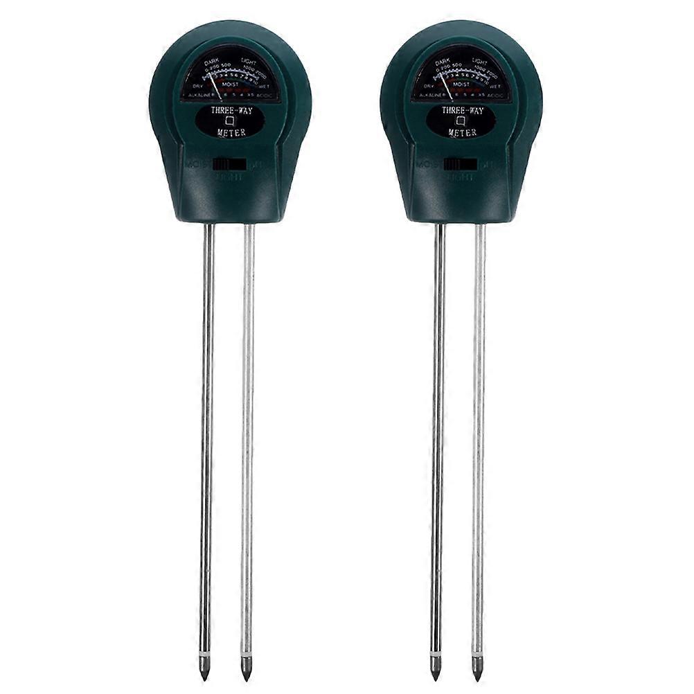2pcs Outdoor Soil Detector Soil Tester Soil Humidity PH Testing Tool Soil Hygrothermograph