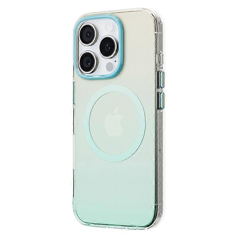 For iPhone 16 Pro Case Compatible with MagSafe Neon Color TPU+PC Phone Cover - Blue