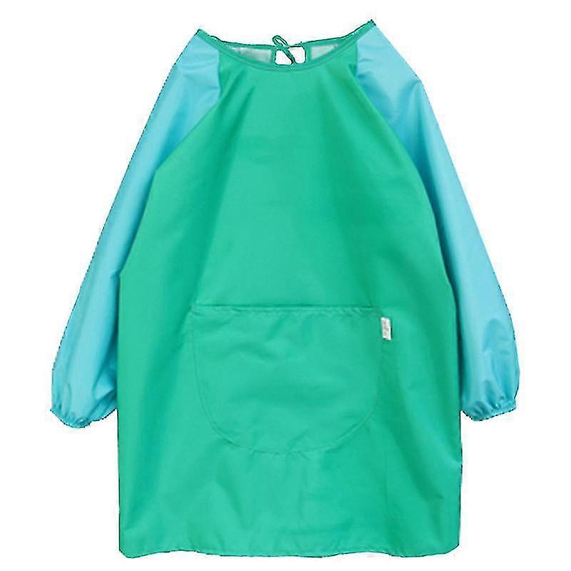 Boys Girls Waterproof Kids Painting S Age 6-9 Years,light Blue