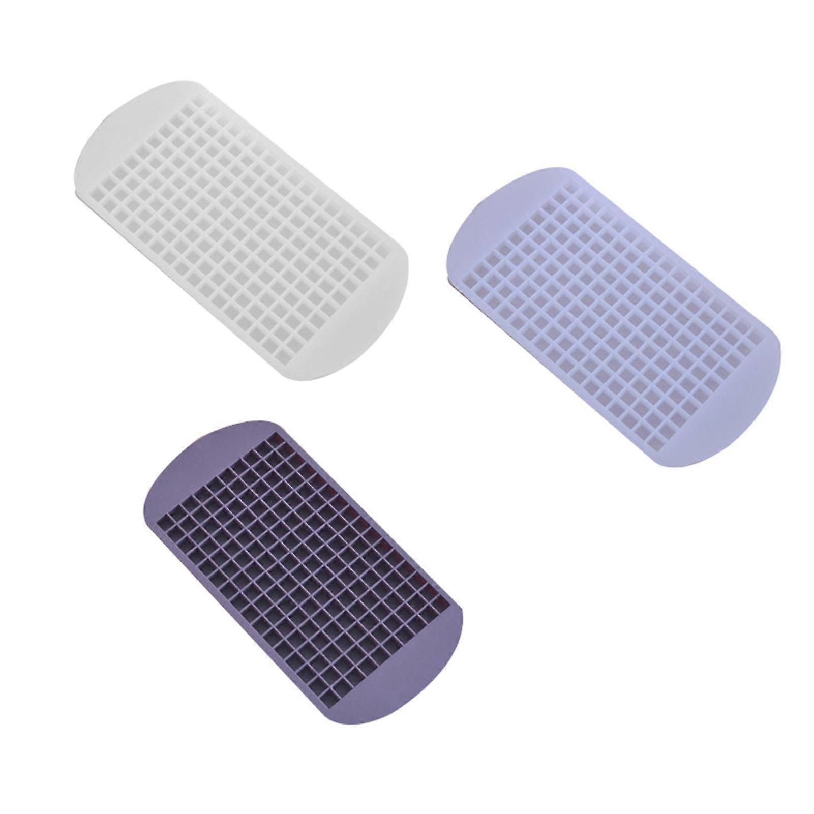 3 Pack Silicone Mini Ice Cubes Trays 160 Small Ice Cubes Molds Easy Release For